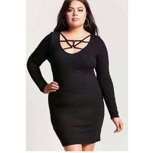 Forever21 Plus Size Caged-Front Dress